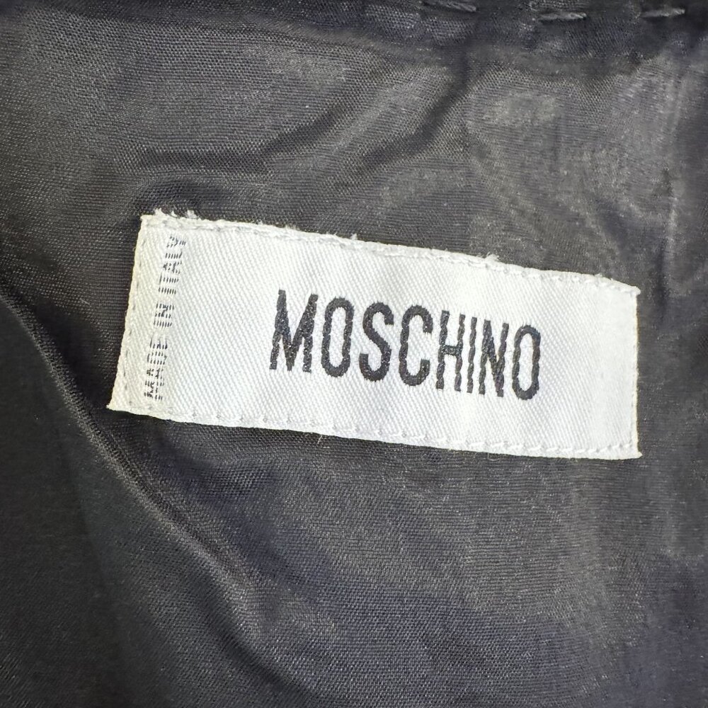 Moschino Women's Black Sleeveless Detailed Stitching Design Mini Dress Size S - Picture 5 of 8